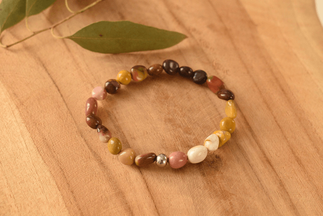 Bracelet Astéria Jaspe mokaïte - Confiance en soi