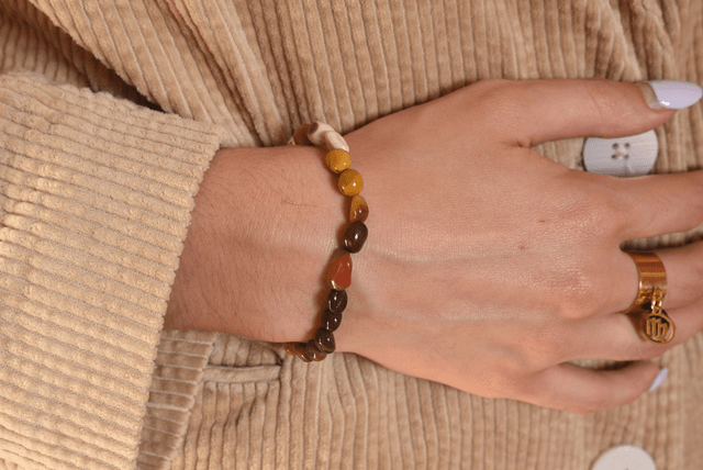 Bracelet Astéria Jaspe mokaïte - Confiance en soi