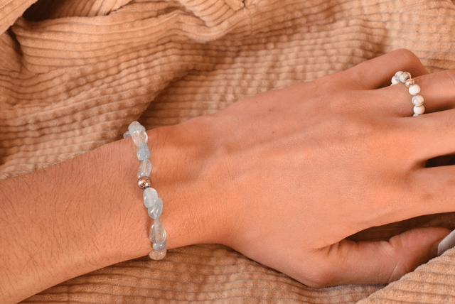 Bracelet Astéria Aigue-marine - Communication