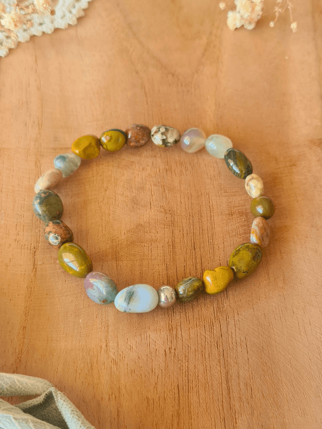 Bracelet Astéria Jaspe océan - Guérison