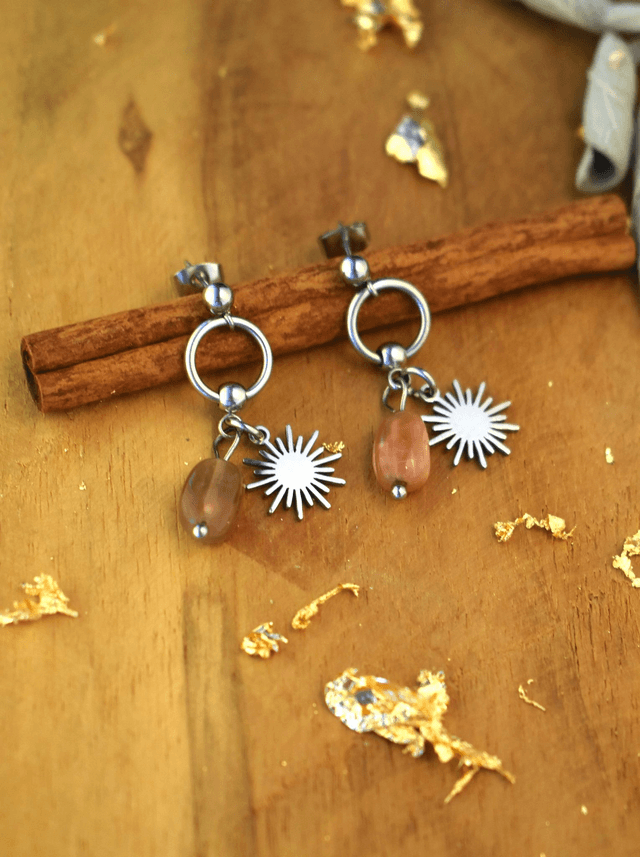 Boucles d'oreilles Météores - Force & Sérénité 