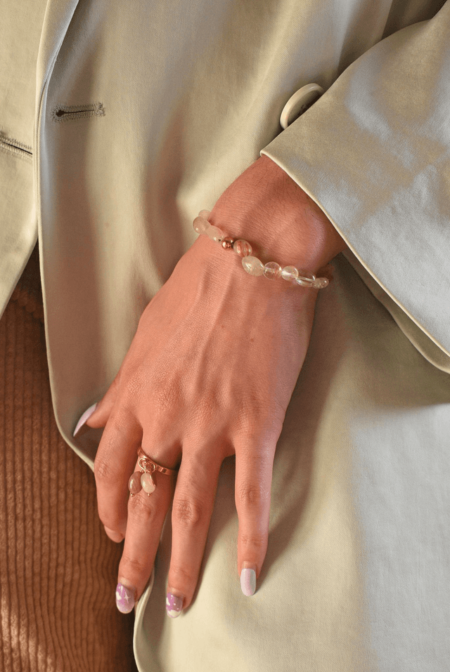 Bracelet Astéria Quartz rutile - Renouveau