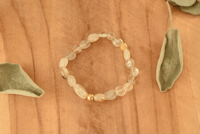 Bracelet Astéria Quartz rutile - Renouveau