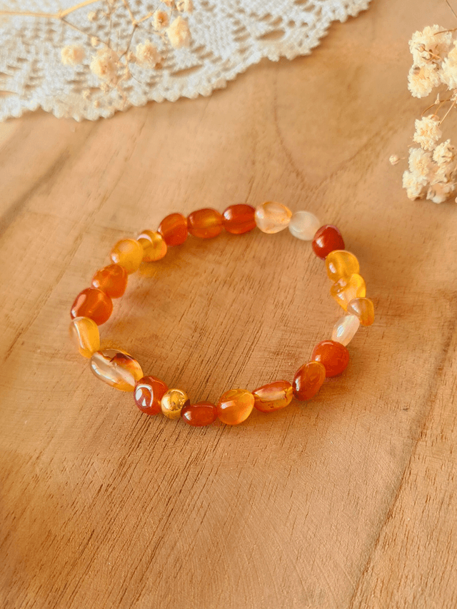 Bracelet Astéria Cornaline - Créativité