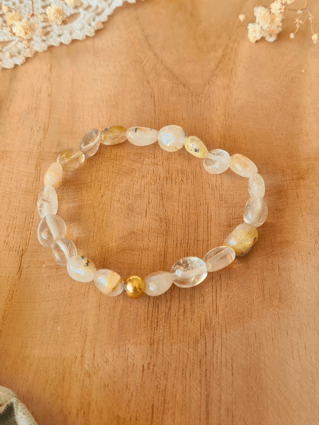 Bracelet Astéria Quartz rutile - Renouveau