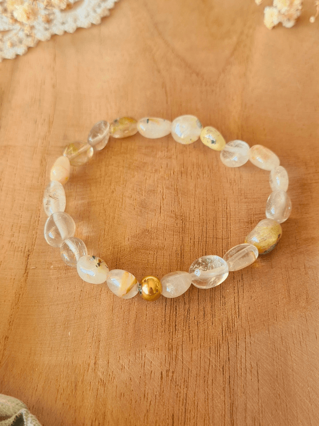 Bracelet Astéria Quartz rutile - Renouveau